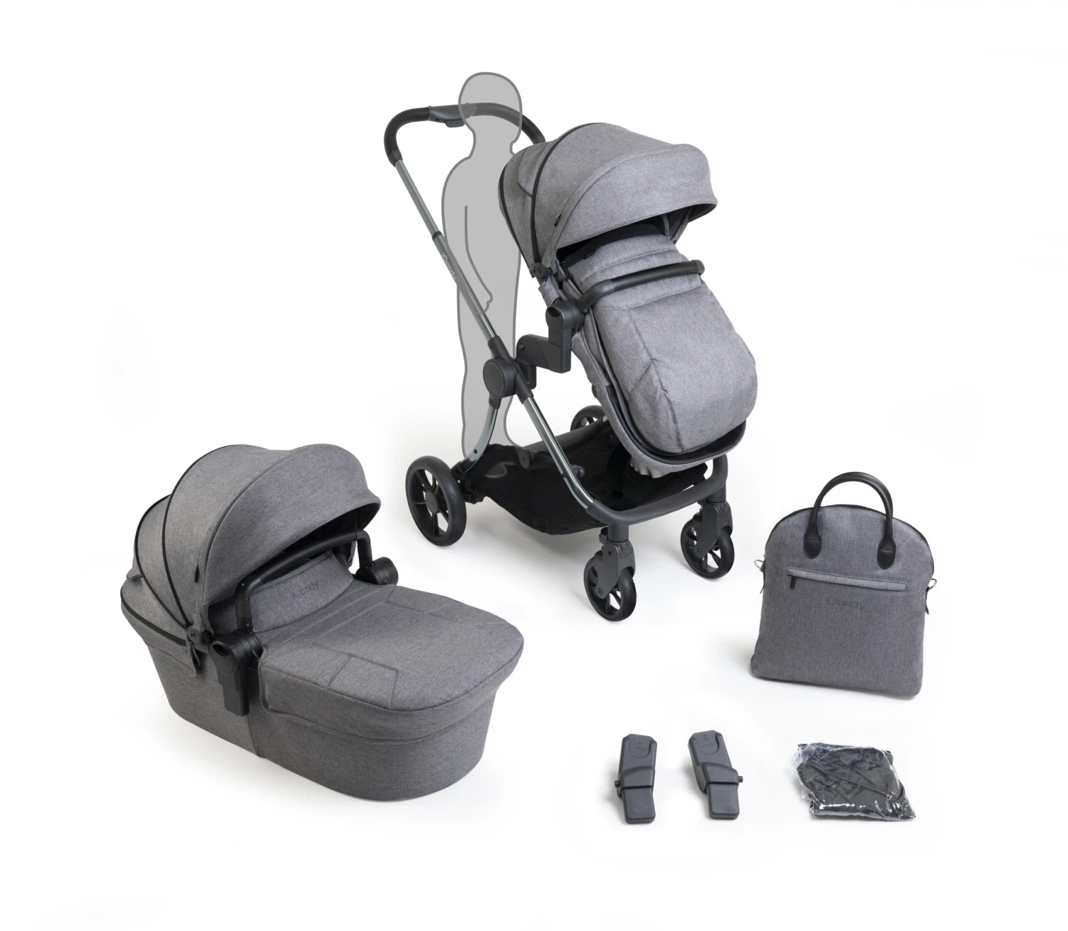 ICandy Lime Lifestyle (i-Level) Travel System Summer Bundle With LX 2 ISOFIX - Charcoal 6 ICandy Lime Lifestyle (i-Level) Travel System Summer Bundle With LX 2 ISOFIX - Charcoal - Image 4