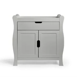 Puggle Prestbury Classic Deluxe Sleigh Cot Bed 5pc Nursery Furniture Set With Drawer - Grey -Best Baby Sale Store 01PrestburyDresser Copy 4