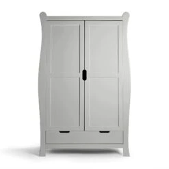 Puggle Prestbury Classic Deluxe Sleigh 6pc Nursery Furniture Set With Drawer & Fibre Mattress - Grey -Best Baby Sale Store 03PrestburyWardrobe Copy 4