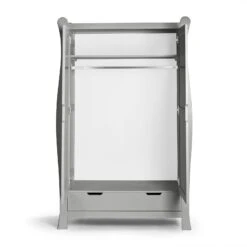 Puggle Prestbury Classic Deluxe Sleigh Cot Bed 5pc Nursery Furniture Set With Drawer - Grey -Best Baby Sale Store 04PrestburyWardrobe Open Copy 3