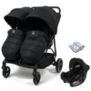 Puggle Urban City Easyfold Twin (Alston Car Seat) Travel System Bundle - Storm Black -Best Baby Sale Store 1 49