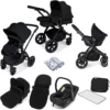 Ickle Bubba Stomp V2 (Black Frame) All In One (Astral) Travel System - Black -Best Baby Sale Store 1.IckleBubbaStompV2BlackFrameBlack