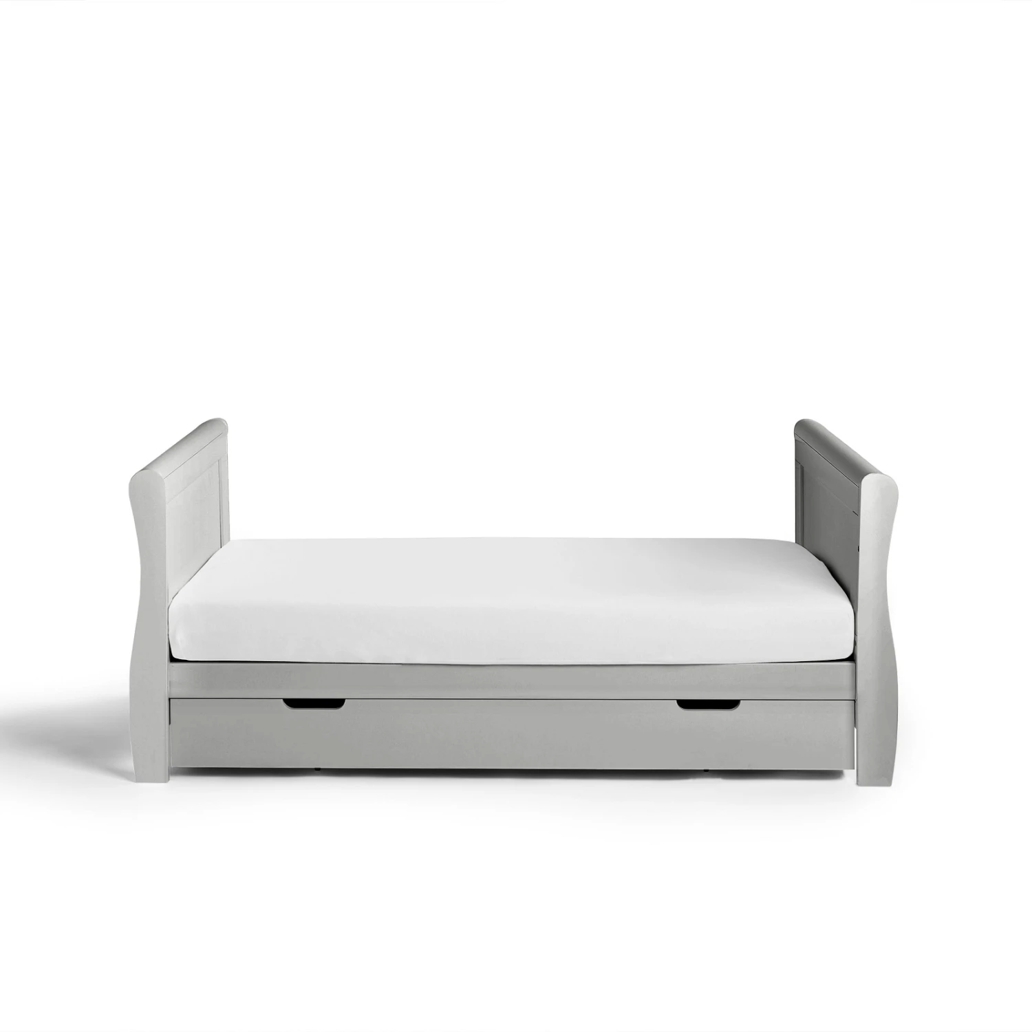 Puggle Prestbury Classic Deluxe Sleigh Cot Bed & Drawer - Grey 6 Puggle Prestbury Classic Deluxe Sleigh Cot Bed & Drawer - Grey - Image 4