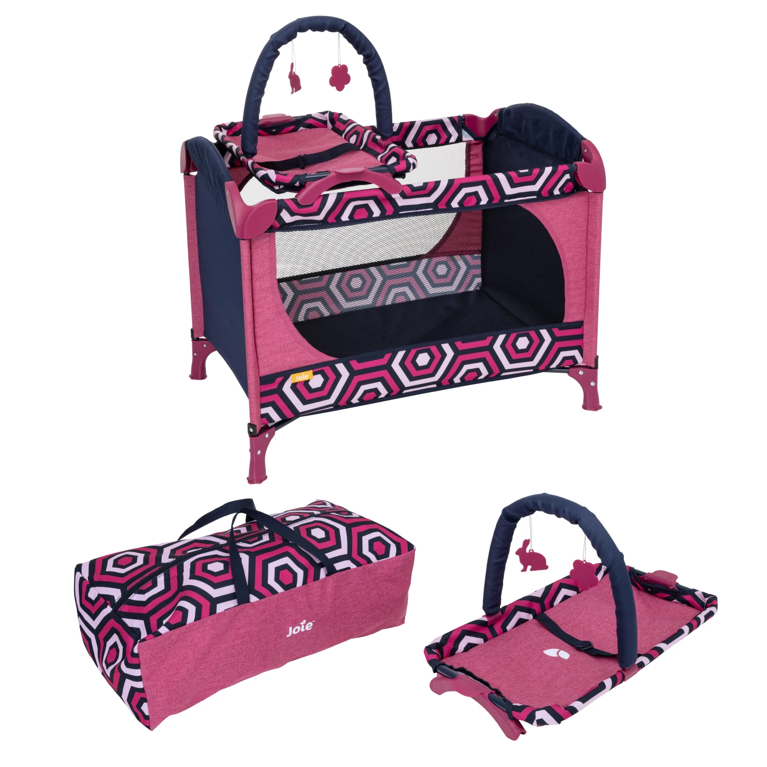 The Joie 3in1 Junior Doll Excursion Travel Cot - Pink (3 - 6 Years) -Best Baby Sale Store 1423982.V22 1