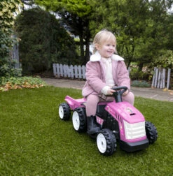 Evo Electric 6V Battery Operated Unicorn Tractor With Trailer (2 - 5 Years) - Pink -Best Baby Sale Store 1437536 161