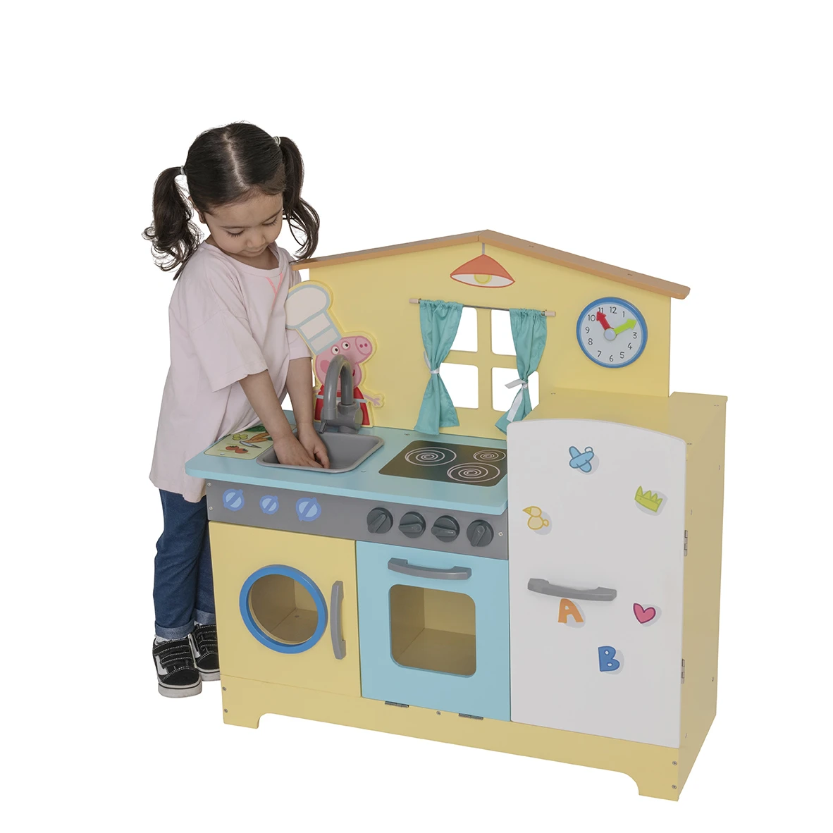 Peppa Pig Wooden Family Kitchen - Yellow (2 - 6 Years) 3 Peppa Pig Wooden Family Kitchen - Yellow (2 - 6 Years)