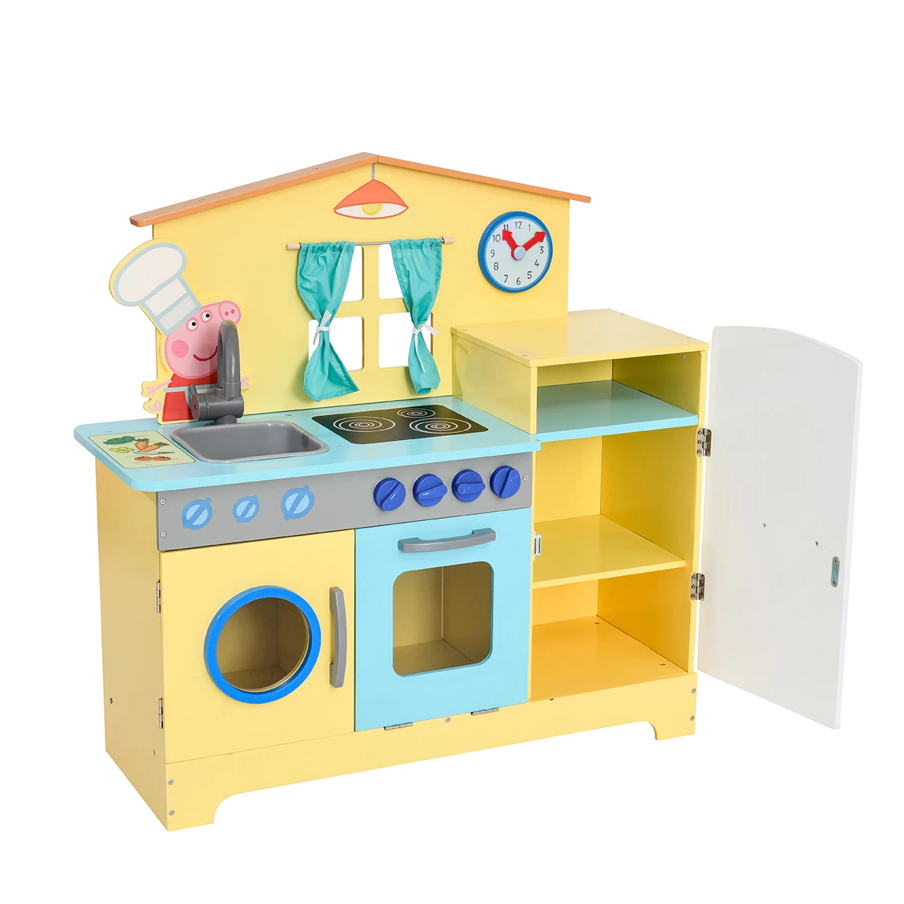 Peppa Pig Wooden Family Kitchen - Yellow (2 - 6 Years) 9 Peppa Pig Wooden Family Kitchen - Yellow (2 - 6 Years) - Image 7