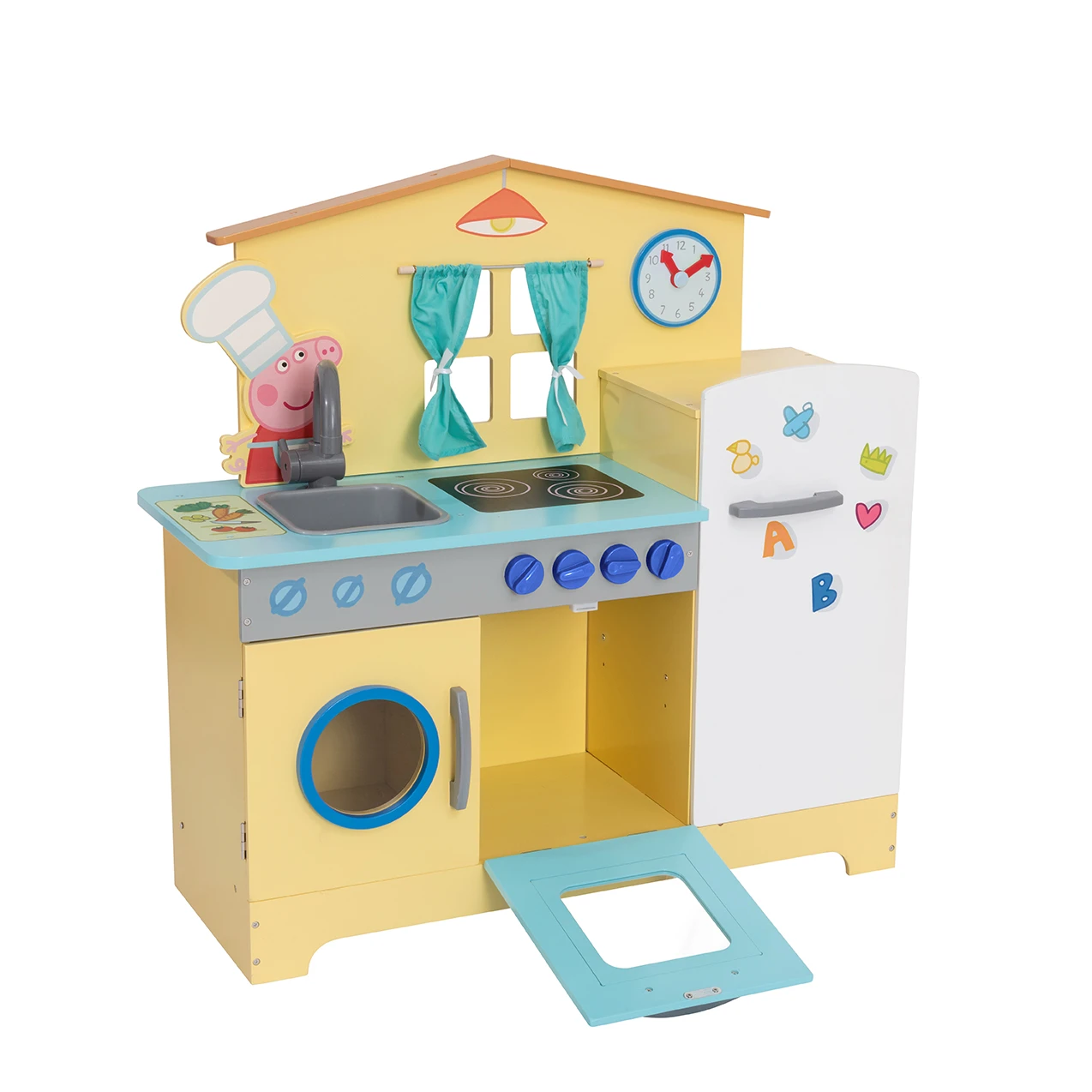 Peppa Pig Wooden Family Kitchen - Yellow (2 - 6 Years) 8 Peppa Pig Wooden Family Kitchen - Yellow (2 - 6 Years) - Image 6