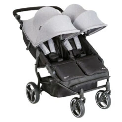 My Child Easy Twin Double Stroller - Grey