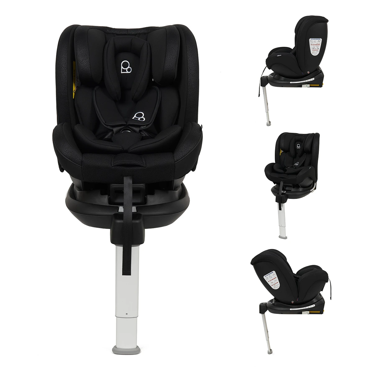 Puggle Safe Fit Luxe 360° Rotate ISOFIX Group 0+123 Car Seat (2 Pack) - Storm Black 4 Puggle Safe Fit Luxe 360° Rotate ISOFIX Group 0+123 Car Seat (2 Pack) - Storm Black - Image 2