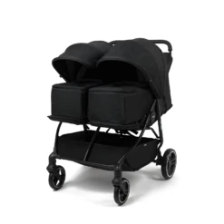 Puggle Urban City Easyfold Twin Double Pushchair + 2 Soft Carrycot - Storm Black -Best Baby Sale Store 2 44