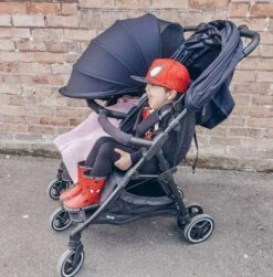 Baby Monsters Kuki Lightweight (9.8kg) Twin Double Pushchair With Raincover - Black 13 Baby Monsters Kuki Lightweight (9.8kg) Twin Double Pushchair With Raincover - Black -Best Baby Sale Store 20 54 025LSBlackKukiTwinimage3