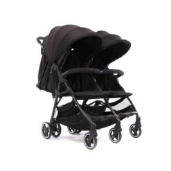 Baby Monsters Kuki Lightweight (9.8kg) Twin Double Pushchair With Raincover - Black 10 Baby Monsters Kuki Lightweight (9.8kg) Twin Double Pushchair With Raincover - Black -Best Baby Sale Store 20 54 013 Kuki Twin chassis image 2