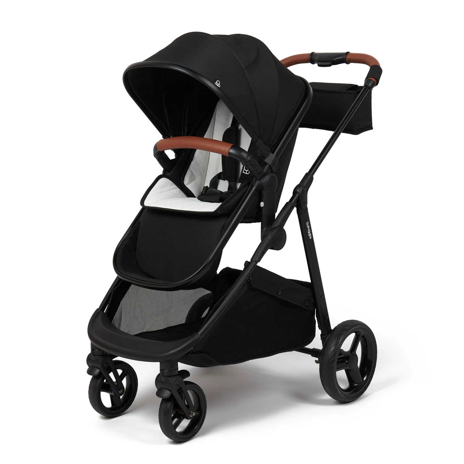 Puggle Monaco XT 3in1 Travel System With Organiser - Storm Black 4 Puggle Monaco XT 3in1 Travel System With Organiser - Storm Black - Image 2