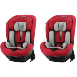 Migo Nado O9 Luxury I-Size 76-150cm Group 1,2,3 Isofix Car Seat (2 Pack) - Red