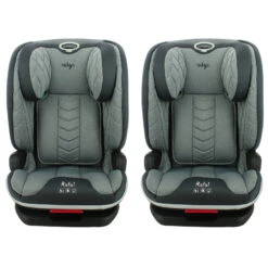 Migo Rafal Luxury I-Size 100-150cm Isofix Group 2,3 Car Seat (2 Pack) - Grey