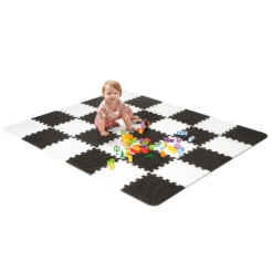 Kinderkraft Luno Foam Puzzle Playmat - Black & White -Best Baby Sale Store 3 123
