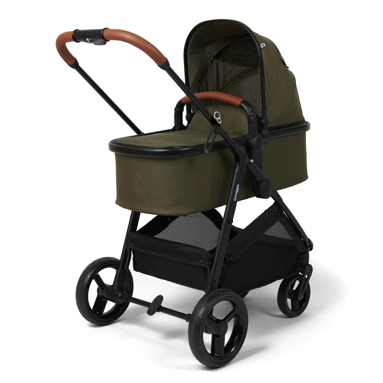 Puggle Monaco XT 3in1 I-Size Travel System With Changing Bag - Forest Green 5 Puggle Monaco XT 3in1 I-Size Travel System With Changing Bag - Forest Green - Image 3