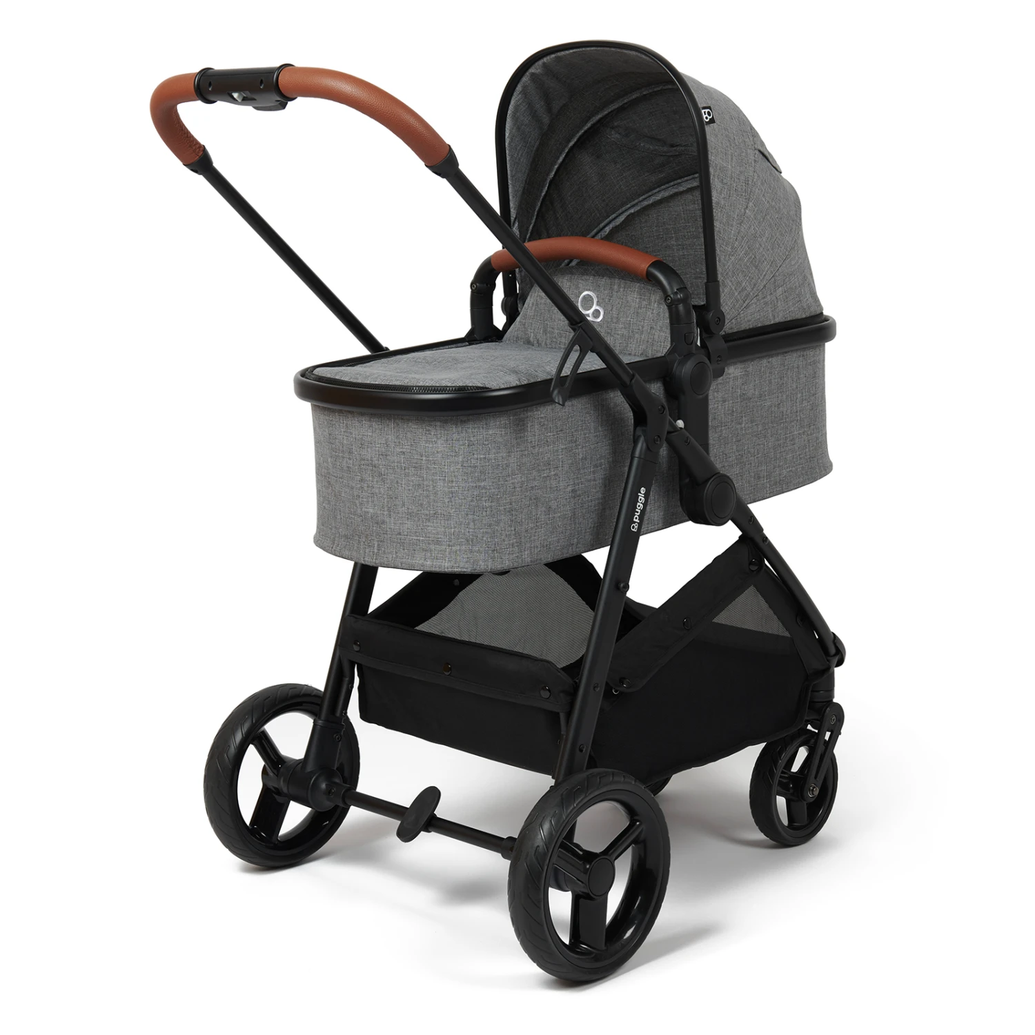 Puggle Monaco XT 3in1 Travel System With Organiser - Graphite Grey 5 Puggle Monaco XT 3in1 Travel System With Organiser - Graphite Grey - Image 3