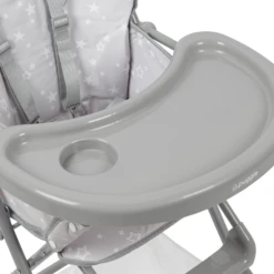 Puggle Dine & Go Luxe Baby Highchair With Splash Mat - Scattered Stars Grey -Best Baby Sale Store 3Grey 5
