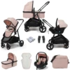 Puggle Monaco XT 3in1 I-Size Travel System With Changing Bag - Blush Pink -Best Baby Sale Store 3in1PinkChangingBag