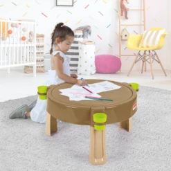 Dolu 4 In 1 Indoor/Outdoor Gardening, Water & Sand Activity Table - Brown (2 - 7 Years) -Best Baby Sale Store 4 114