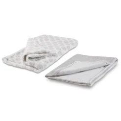 Mini Uno Little Baa Lamb 5 Piece Cot / Cot Bed Quilt, Bumper, Blanket Bedding Set - Grey Swirls -Best Baby Sale Store 4 98