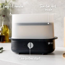 Tommee Tippee Super-Steam Advanced Electric Steriliser - Black -Best Baby Sale Store 423222 5