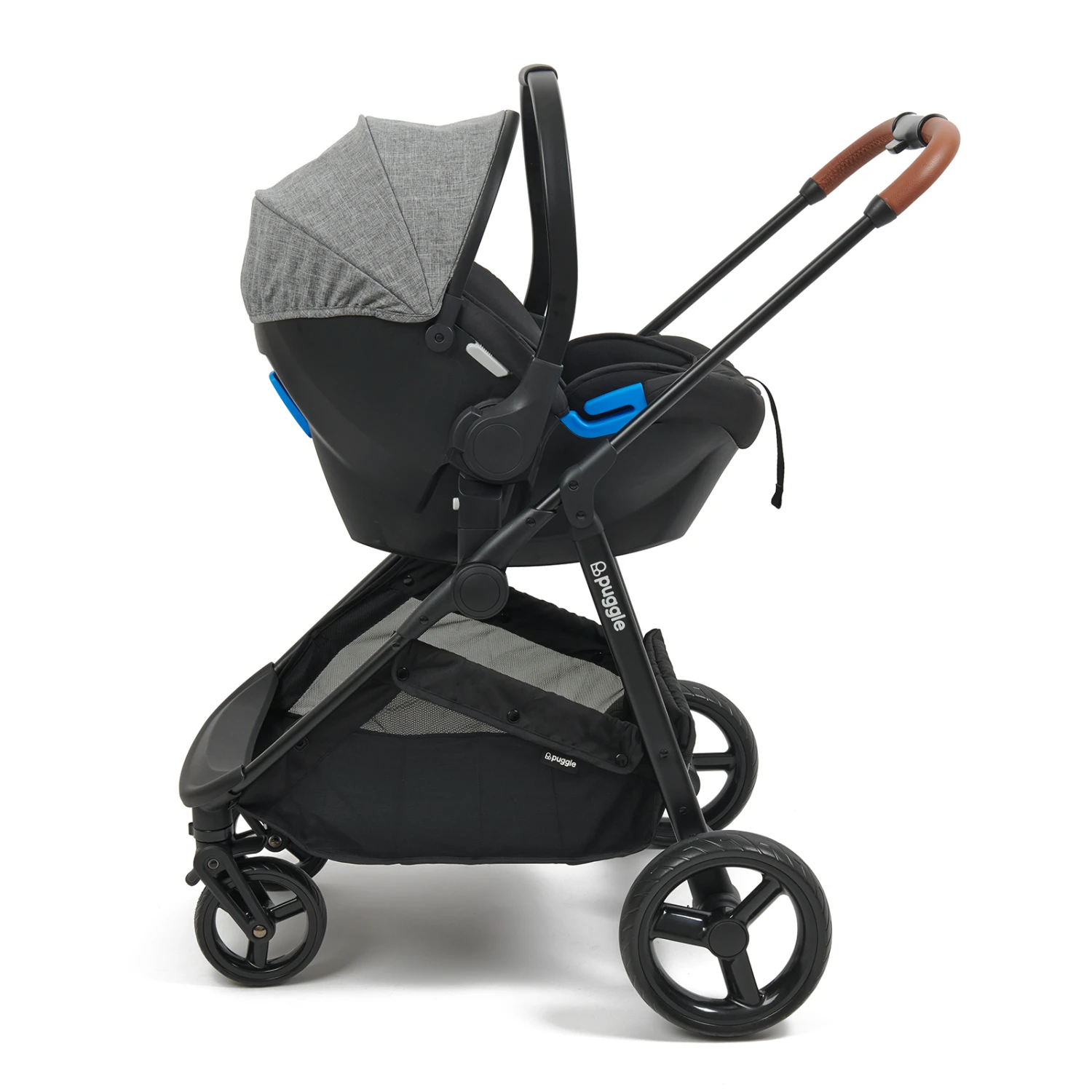 Puggle Monaco XT 3in1 Travel System With Organiser - Graphite Grey 6 Puggle Monaco XT 3in1 Travel System With Organiser - Graphite Grey - Image 4