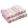 4baby Cotton Muslin Squares (12 Pack) Mixed Designs - Pink -Best Baby Sale Store 4babymuslinsquares12packPinkandWhite