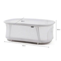 Nested 3-in-1 Glide & Go Crib - White / Grey -Best Baby Sale Store 5 46