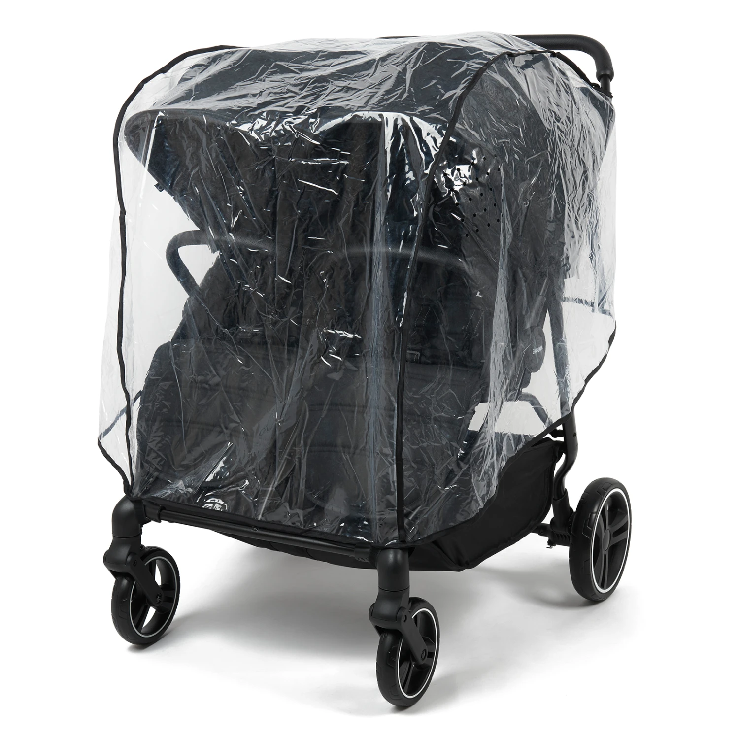 Puggle Urban City Easyfold Twin Double Pushchair + 1 Soft Carrycot - Storm Black 8 Puggle Urban City Easyfold Twin Double Pushchair + 1 Soft Carrycot - Storm Black - Image 6