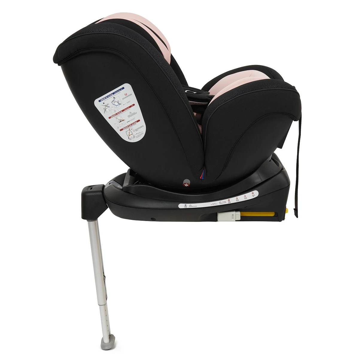 Puggle Safe Fit Luxe 360° Rotate ISOFIX Group 0+123 Car Seat (2 Pack) - Blush Pink 8 Puggle Safe Fit Luxe 360° Rotate ISOFIX Group 0+123 Car Seat (2 Pack) - Blush Pink - Image 6