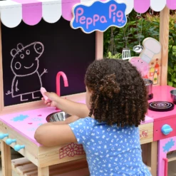 Peppa Pig Wooden Mud Kitchen With Accessories (3 - 6 Years) - Pink 16 Peppa Pig Wooden Mud Kitchen With Accessories (3 - 6 Years) - Pink -Best Baby Sale Store 6 83