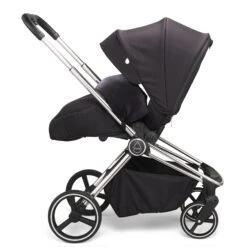 Mee-go Pure Pushchair With Carrycot & Accessories - Black -Best Baby Sale Store 6.Pure Allegra Black Recline 1
