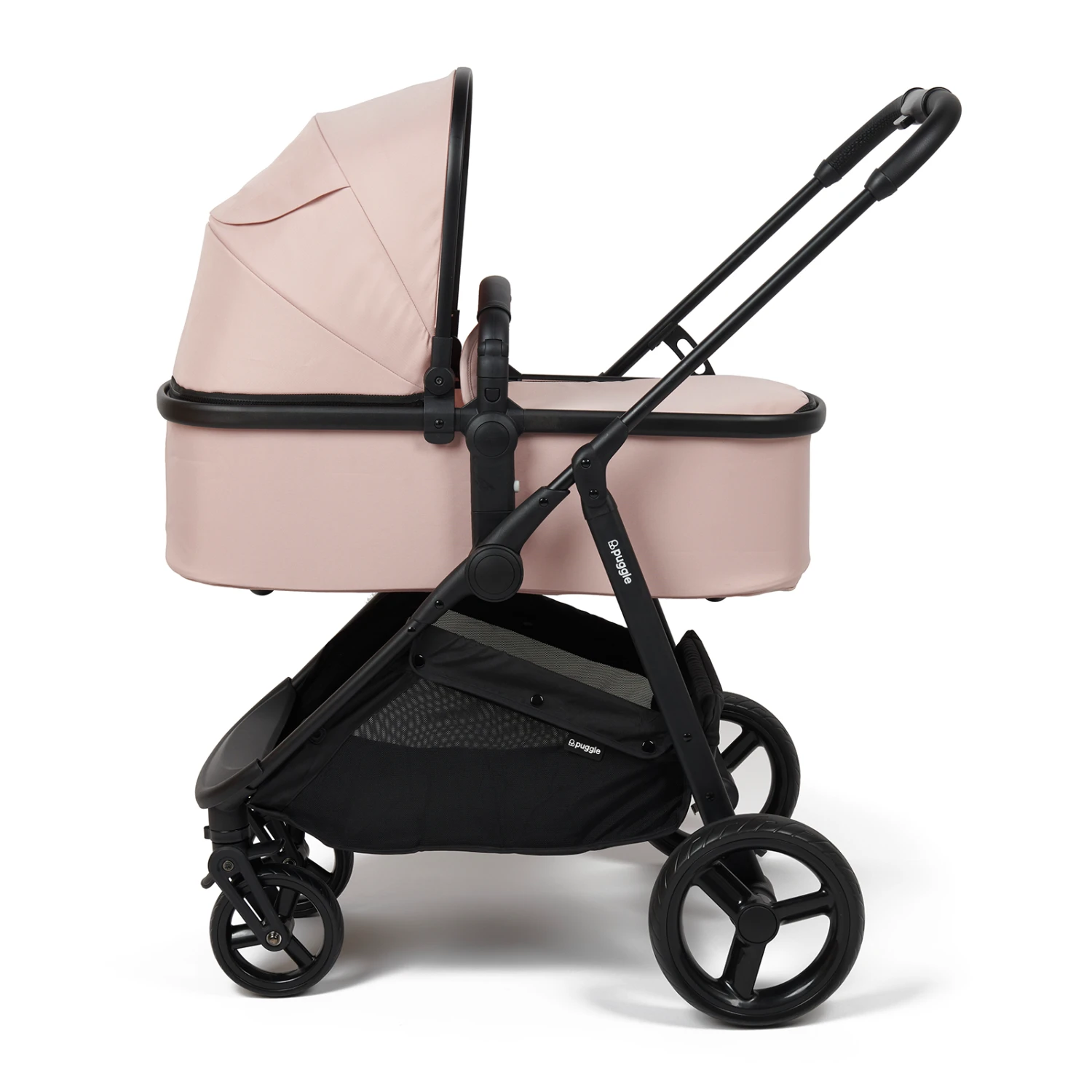 Puggle Monaco XT 3in1 Travel System With Organiser - Blush Pink 8 Puggle Monaco XT 3in1 Travel System With Organiser - Blush Pink - Image 6