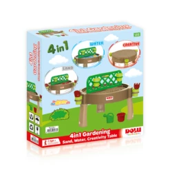 Dolu 4 In 1 Indoor/Outdoor Gardening, Water & Sand Activity Table - Brown (2 - 7 Years) -Best Baby Sale Store 7 49