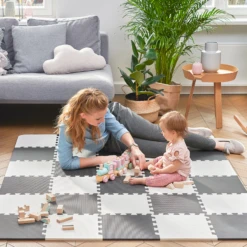 Kinderkraft Luno Foam Puzzle Playmat - Black & White -Best Baby Sale Store 7 54