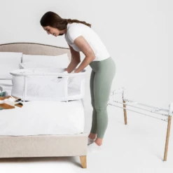 Nested 3-in-1 Glide & Go Crib - White / Grey -Best Baby Sale Store 8 29