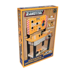 JCB 30 Piece Wooden Tool Workbench - Yellow (3 - 6 Years) -Best Baby Sale Store 8 39