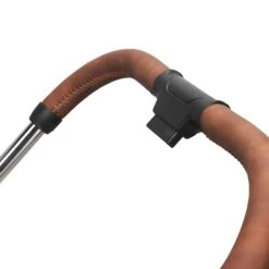 Mee-go Pure Pushchair With Carrycot & Accessories - Pearl Grey -Best Baby Sale Store 8.Pure Pearl Grey Chassis Handle 1