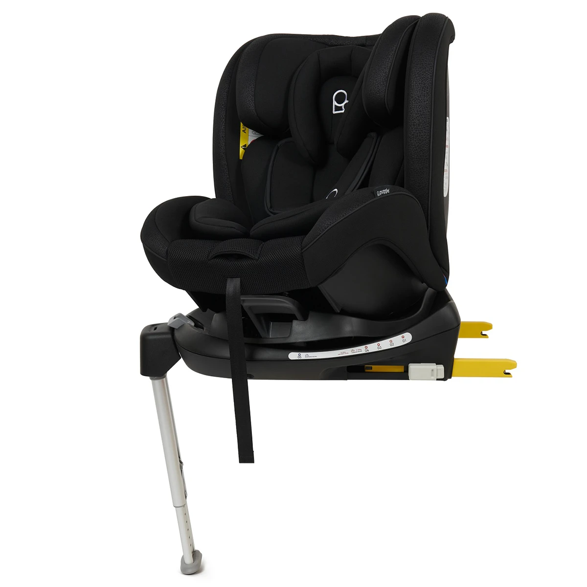 Puggle Safe Fit Luxe 360° Rotate ISOFIX Group 0+123 Car Seat - Storm Black 11 Puggle Safe Fit Luxe 360° Rotate ISOFIX Group 0+123 Car Seat - Storm Black - Image 9