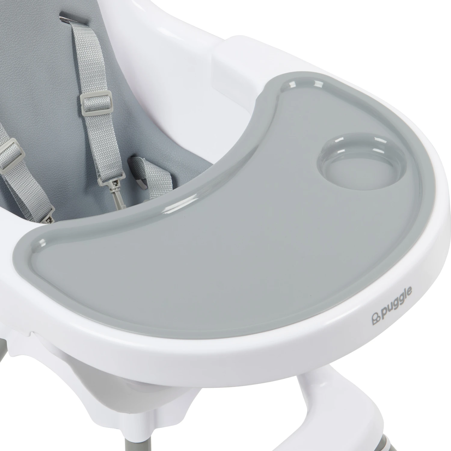 Puggle Munch Crunch 3 In 1 High/Low Chair & Booster Seat & Splash Mat - Flint Grey 10 Puggle Munch Crunch 3 In 1 High/Low Chair & Booster Seat & Splash Mat - Flint Grey - Image 8