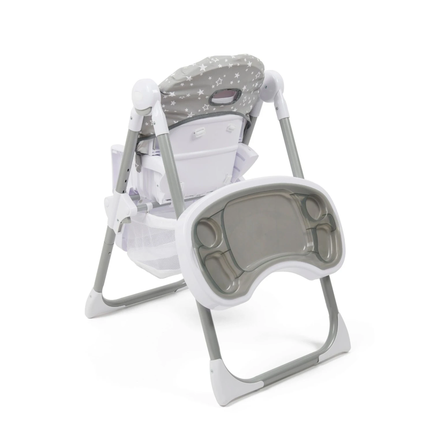 Puggle Yum Yum 6in1 Hi Lo Highchair & Splash Mat - Grey Scattered Stars 9 Puggle Yum Yum 6in1 Hi Lo Highchair & Splash Mat - Grey Scattered Stars - Image 7