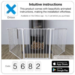 Babydan XXL Room Divider / Configure Gate - White (90 - 360cm) -Best Baby Sale Store BabydanXXLRoomDivider