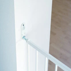 BabyDan No Trip Baby Safety Gate (Pack Of 2) - White Metal (72 - 78.5cm) -Best Baby Sale Store Babydannonetripgatemetalwhite openingcatch 1