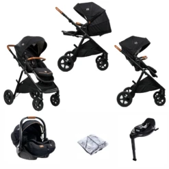 Joie Aeria (i-Level Recline) Travel System With Encore ISOFIX Base - Eclipse