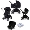 Ickle Bubba Zira Moon 3 In 1 (Astral) Travel System - Black 2 Ickle Bubba Zira Moon 3 In 1 (Astral) Travel System - Black -Best Baby Sale Store BlackHero