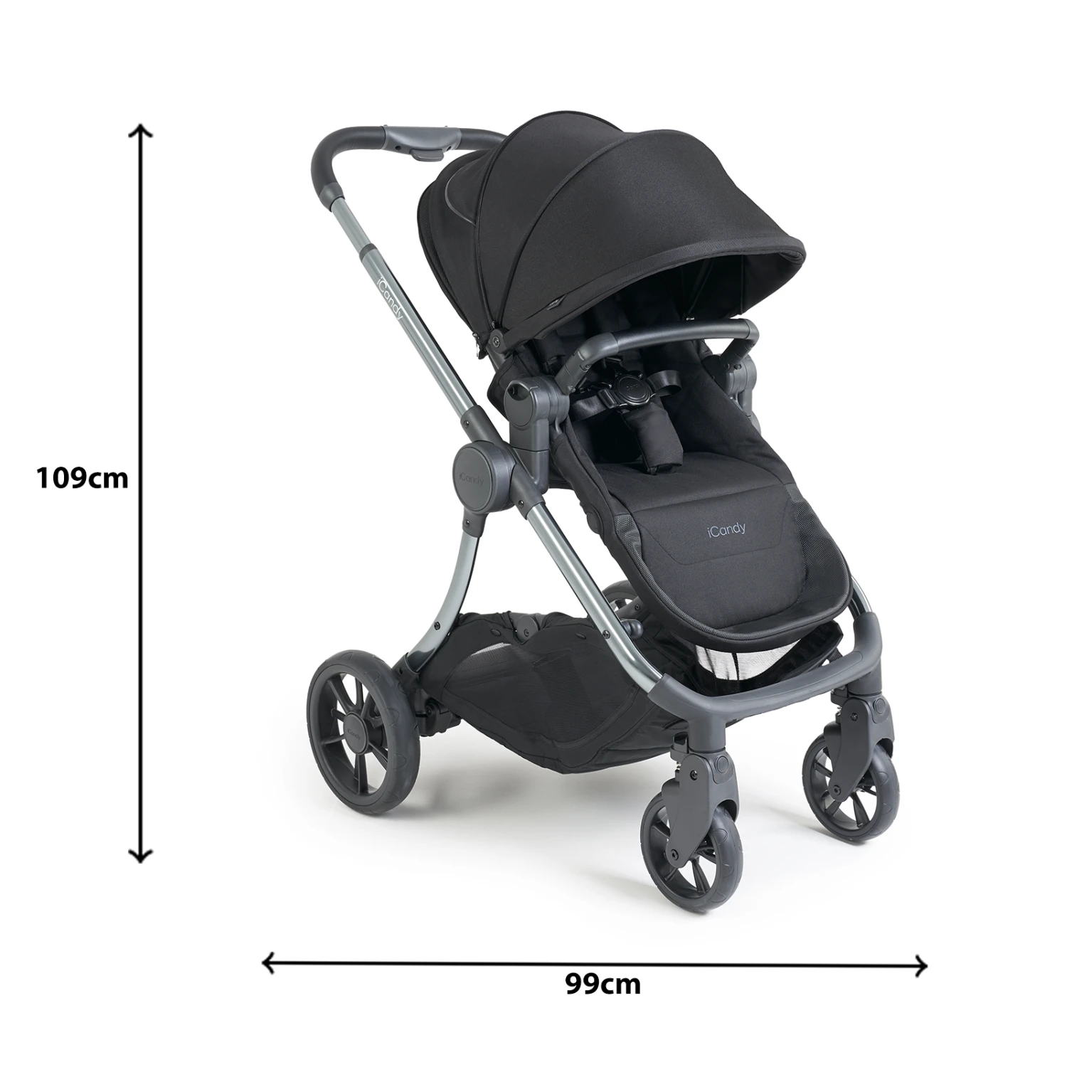 ICandy Lime Lifestyle (i-Snug2) Travel System Summer Bundle With ISOFIX Base - Black 4 ICandy Lime Lifestyle (i-Snug2) Travel System Summer Bundle With ISOFIX Base - Black - Image 2