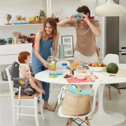 Chicco Pocket Snack Portable Highchair Booster Seat - Dark Grey -Best Baby Sale Store Chicco Pocket Snack Booster Seat Grey 4